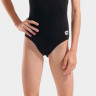 Купальник закритий для дівчат Arena GRAPHIC SWIMSUIT V BACK чорний, білий 128 см 006680-501
