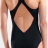 Купальник закритий для дівчат Arena GRAPHIC SWIMSUIT V BACK чорний, білий 128 см 006680-501