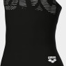 Купальник закритий для дівчат Arena GRAPHIC SWIMSUIT V BACK чорний, білий 128 см 006680-501