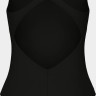 Купальник закритий для дівчат Arena GRAPHIC SWIMSUIT V BACK чорний, білий 128 см 006680-501