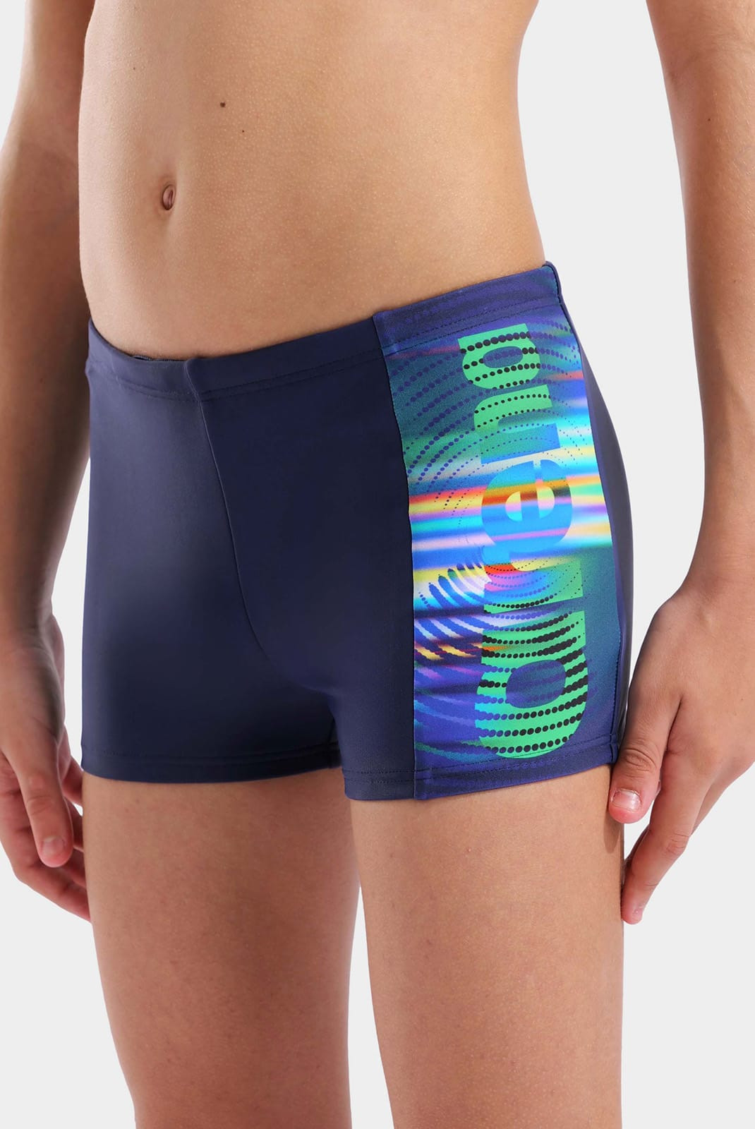 Плавки для хлопчиків Arena LIT LOGO SWIM SHORT синій 140 см (010692-750) 010692-750