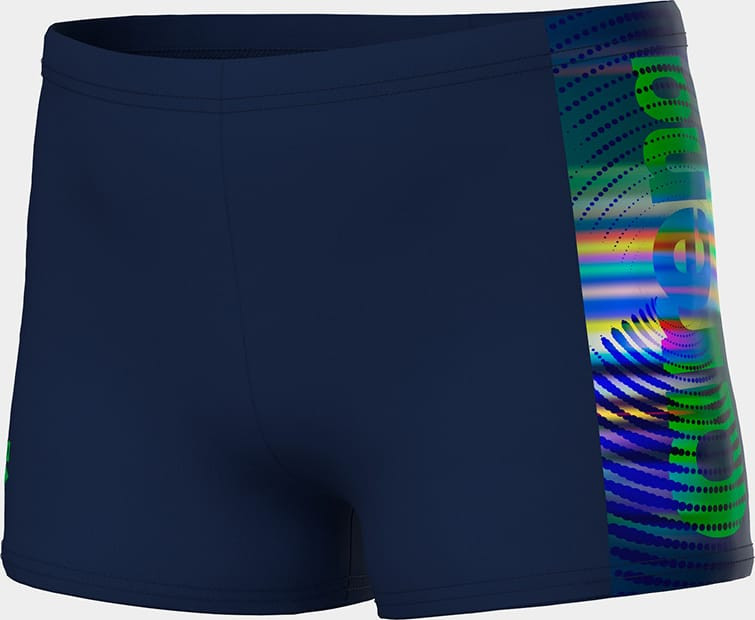 Плавки для хлопчиків Arena LIT LOGO SWIM SHORT синій 140 см (010692-750) 010692-750