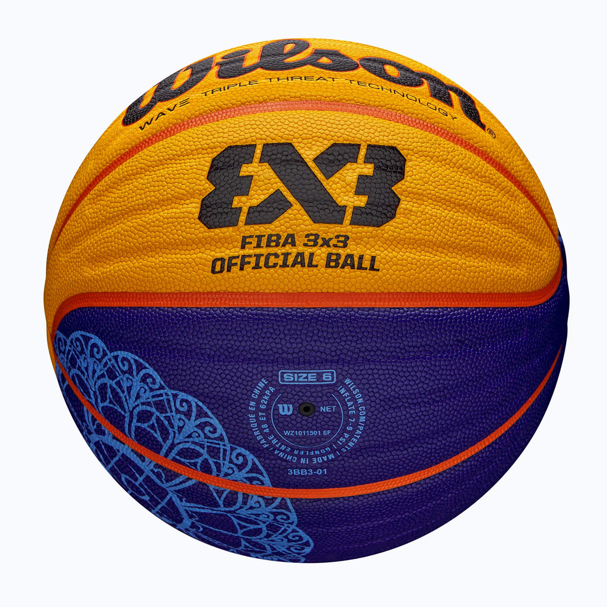 М'яч для стрітболу Wilson FIBA 3X3 Paris Retail 2024 Limited Ball, розмір 6 - WZ1011502XB WZ1011502XB