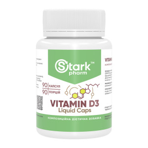 Капсули Stark Pharm Vitamin D3 Liquid Caps 2000IU - 90 caps 2023-10-4664