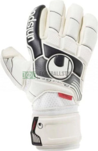 Рукавиці воротарські Uhlsport FANGMASCHINE ABSOLUTGRIP FINGER SURROUND біло-чорні 1000122 01 1000122-01
