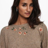 Пуловер ONLFIE LIFE L/S PULLOVER CC KNT 15232538-Camel ONLY L Бежевий 15232538-CAMEL-DETAIL:MEL