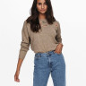Пуловер ONLFIE LIFE L/S PULLOVER CC KNT 15232538-Camel ONLY L Бежевий 15232538-CAMEL-DETAIL:MEL