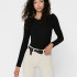 Топ з рукавами ONLEMMA L/S PUFF TOP JRS 15222328-Black ONLY L Чорний 15222328-Black