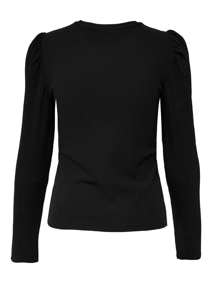 Топ з рукавами ONLEMMA L/S PUFF TOP JRS 15222328-Black ONLY L Чорний 15222328-Black