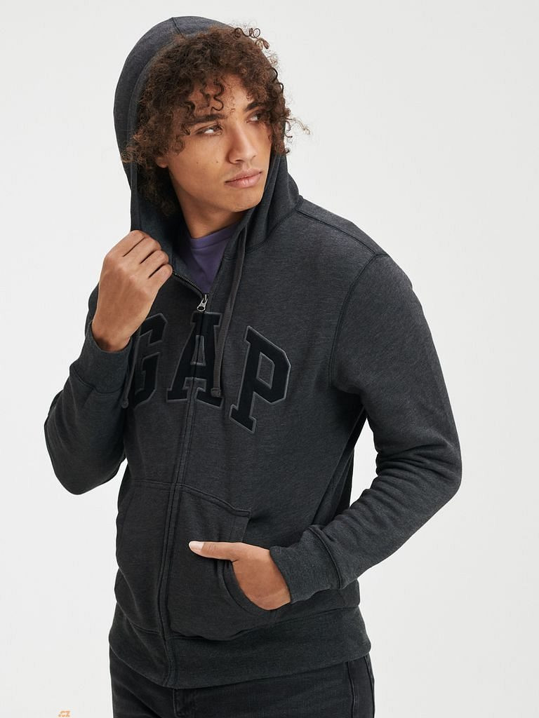 Толстовка FULLZIP LOGO HOODIE 738099-00 GAP XL Темно-сірий 738099-00