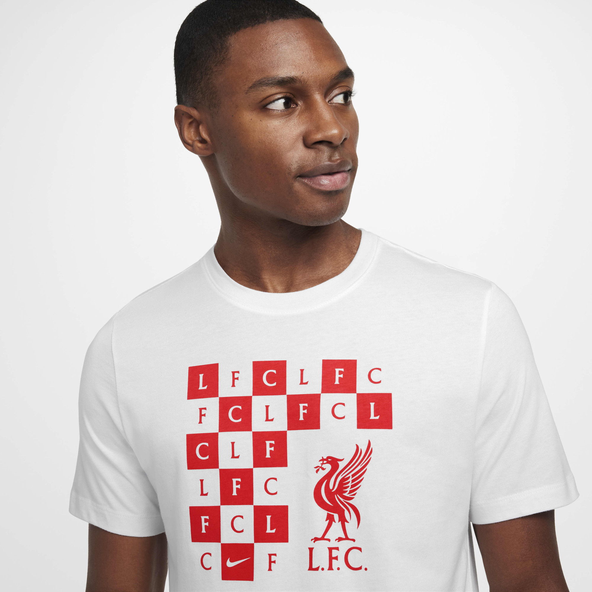 Футболка чоловіча Nike Liverpool Fc Checkered White HF0871-100
