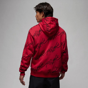 Худі чоловіче Air Jordan Ess Aop Flc Po Red FB7318-619