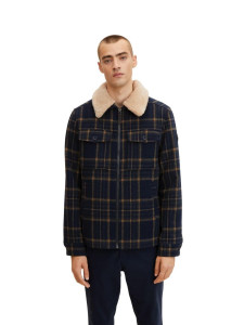 Куртка check shirt jacket 1033512-30545 Tom Tailor M Темно-синій 1033512-30545