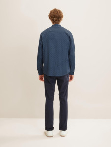 Сорочка paisley printed shirt 1032352-30620 Tom Tailor M Синій 1032352-30620