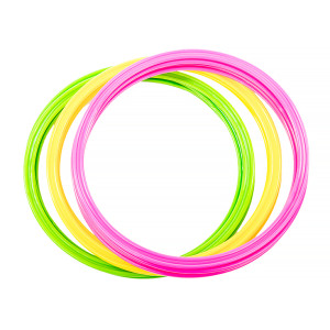 Кільця спортивні 12 шт (4 Жовті+4 Рожеві+4 Зелені) AVK3-739-600-302