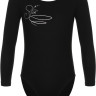 Купальник гімнастичний з довгим рукавом для дівчаток 106575DMX-99 Demix 110-116 (116) Чорний 106575DMX-99