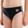 Плавки для хлопчиків Arena SWIM BRIEFS SOLID чорний, жовтий 128 см (008371-583) 008371-583