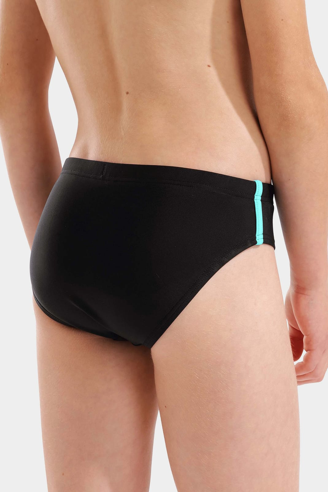 Плавки для хлопчиків Arena SWIM BRIEFS SOLID чорний, жовтий 128 см (008371-583) 008371-583