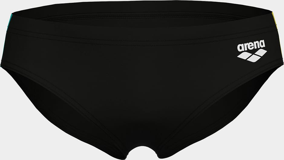 Плавки для хлопчиків Arena SWIM BRIEFS SOLID чорний, жовтий 128 см (008371-583) 008371-583