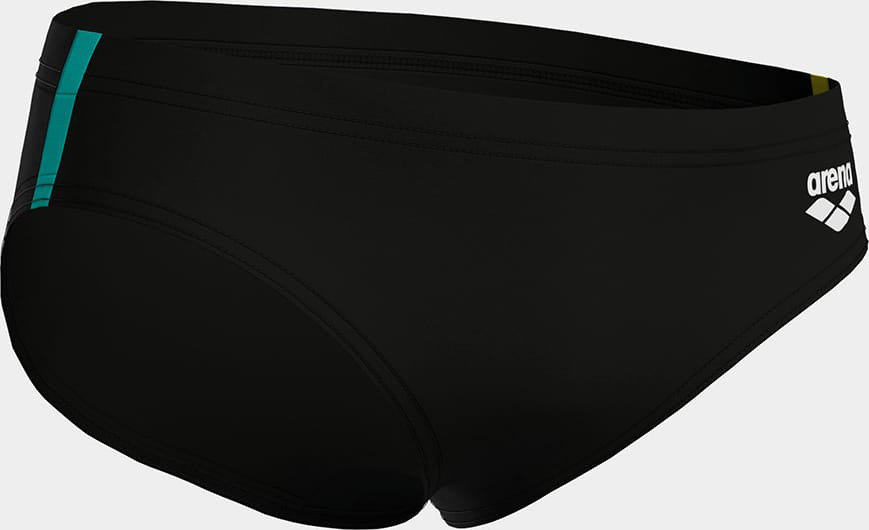 Плавки для хлопчиків Arena SWIM BRIEFS SOLID чорний, жовтий 128 см (008371-583) 008371-583