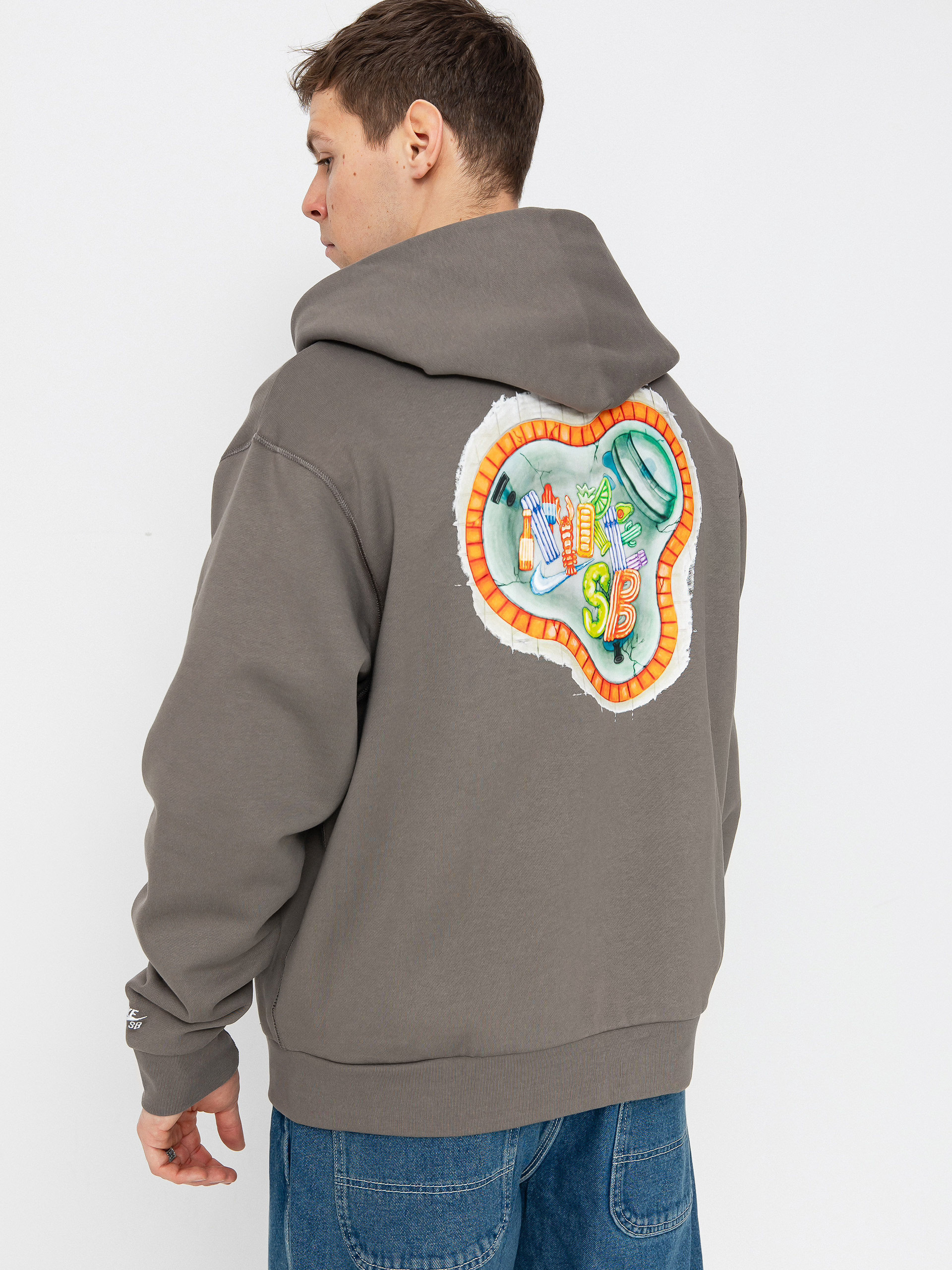 Худі Nike SB Zip Hoodie Brown Multi HJ2898-289
