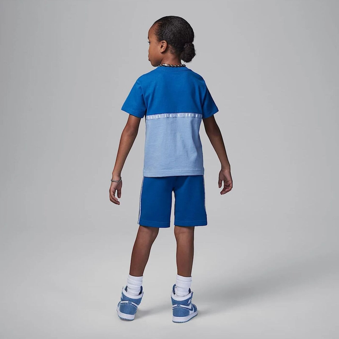 Костюм спортивний дитячий Air Jordan Jumpman Blocked Taping Jr Blue/Light Blue 85D001-U1R