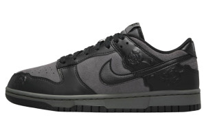 Кросівки чоловічі Nike Dunk Low Black/Grey HF1986-001 38.5 HF1986-001