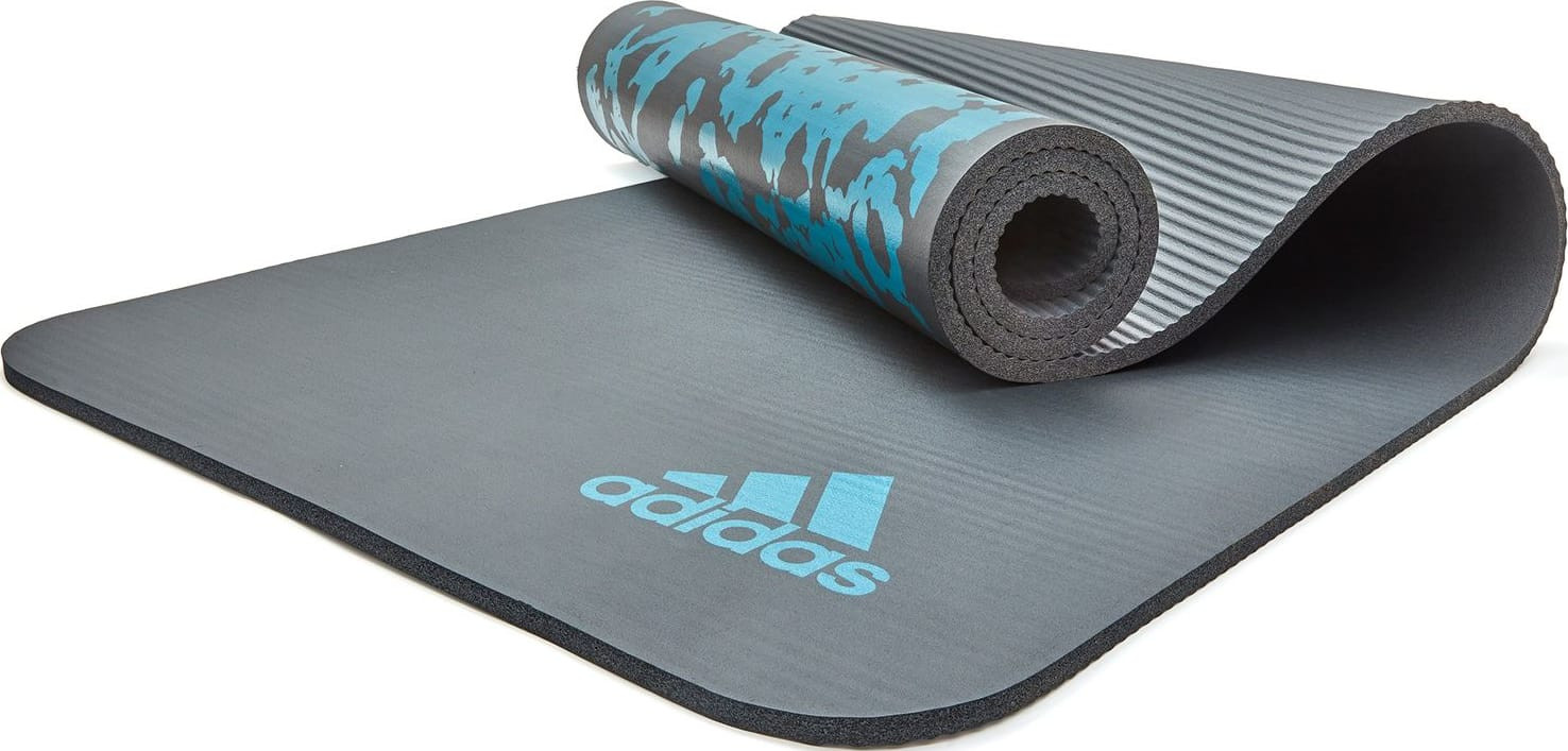 Килимок для йоги Adidas Tie-Dye Yoga Mat сірий, блакитний 183 х 61 х 1 см (ADYG-10200BL) ADYG-10200BL