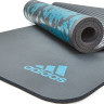Килимок для йоги Adidas Tie-Dye Yoga Mat сірий, блакитний 183 х 61 х 1 см (ADYG-10200BL) ADYG-10200BL