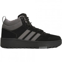 Черевики підліткові UNISEX HOOPS 4.0 MID WINTERIZED J JQ7903 Adidas 3 (35,5) Чорний JQ7903