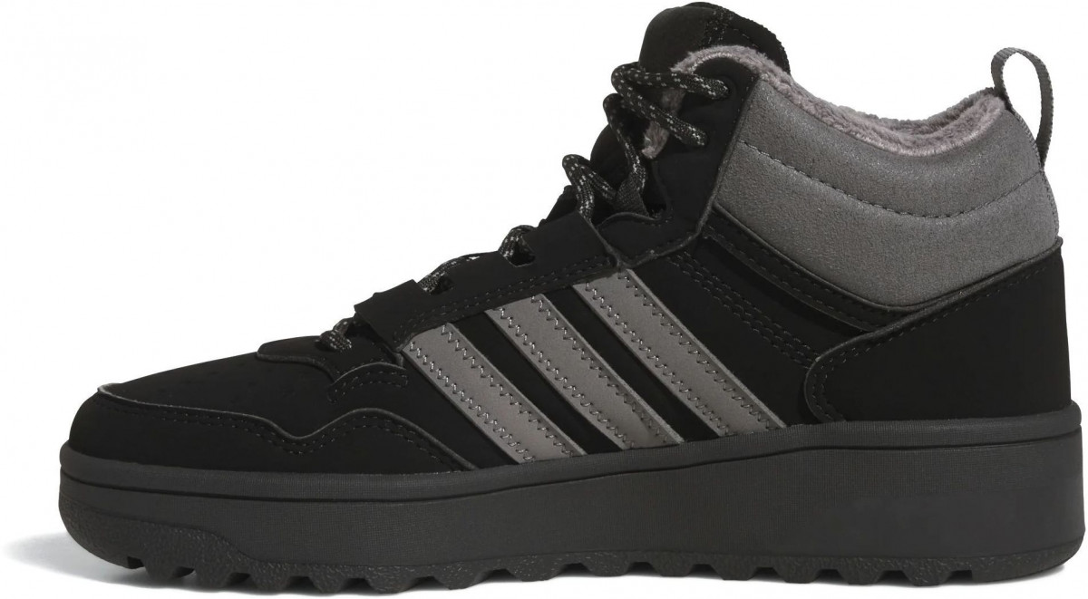 Черевики підліткові UNISEX HOOPS 4.0 MID WINTERIZED J JQ7903 Adidas 3 (35,5) Чорний JQ7903