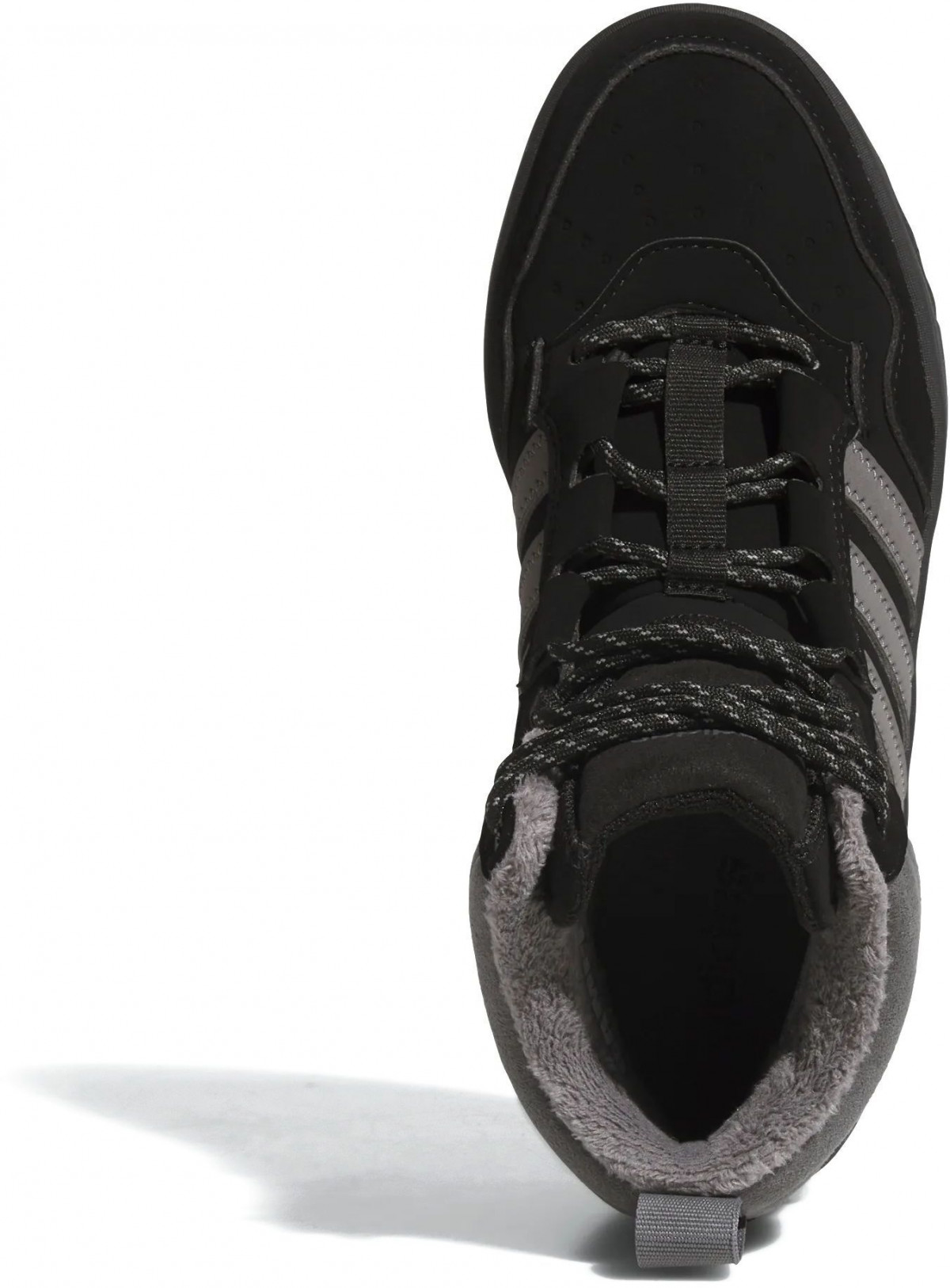 Черевики підліткові UNISEX HOOPS 4.0 MID WINTERIZED J JQ7903 Adidas 3 (35,5) Чорний JQ7903