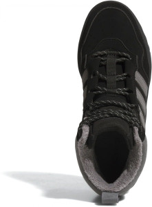 Черевики підліткові UNISEX HOOPS 4.0 MID WINTERIZED J JQ7903 Adidas 3 (35,5) Чорний JQ7903