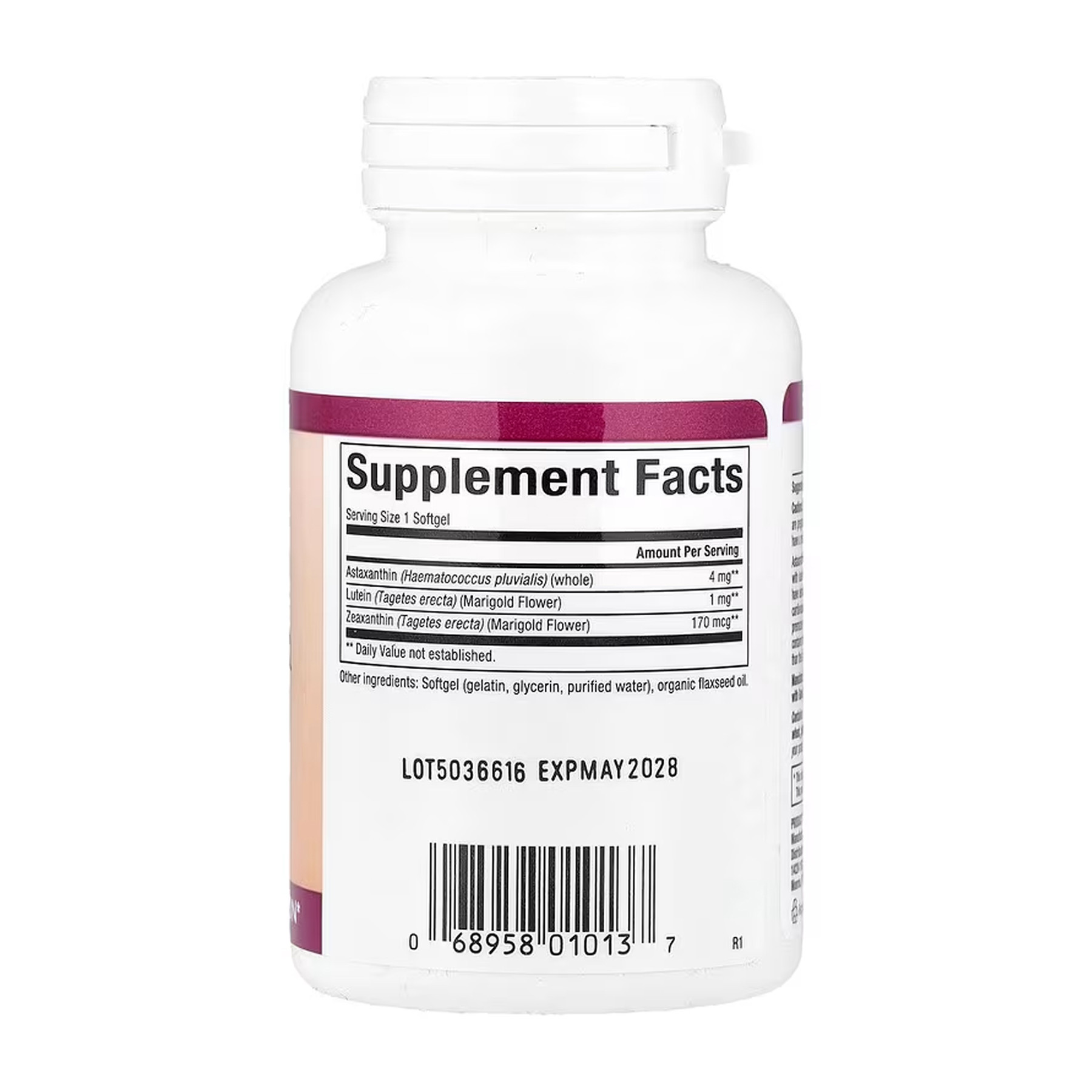 Софт гелеві капсули Natural Factors Astaxanthin Plus 4mg - 60 softgels 2023-10-6517