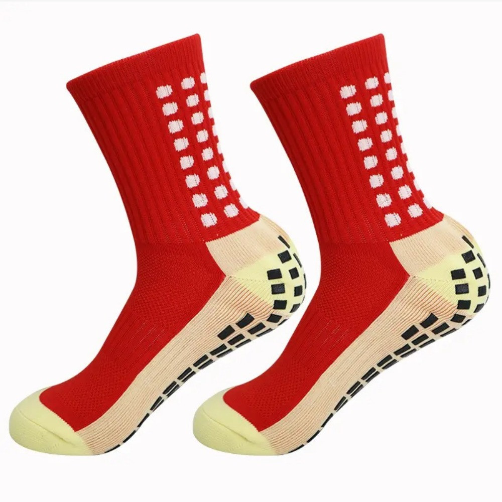 Шкарпетки тренувальні FOOTBALL SOCKS червоно-жовті 14032025-RY, Цвет Красный, Размер (Европа) - 33-3 14032025-RY