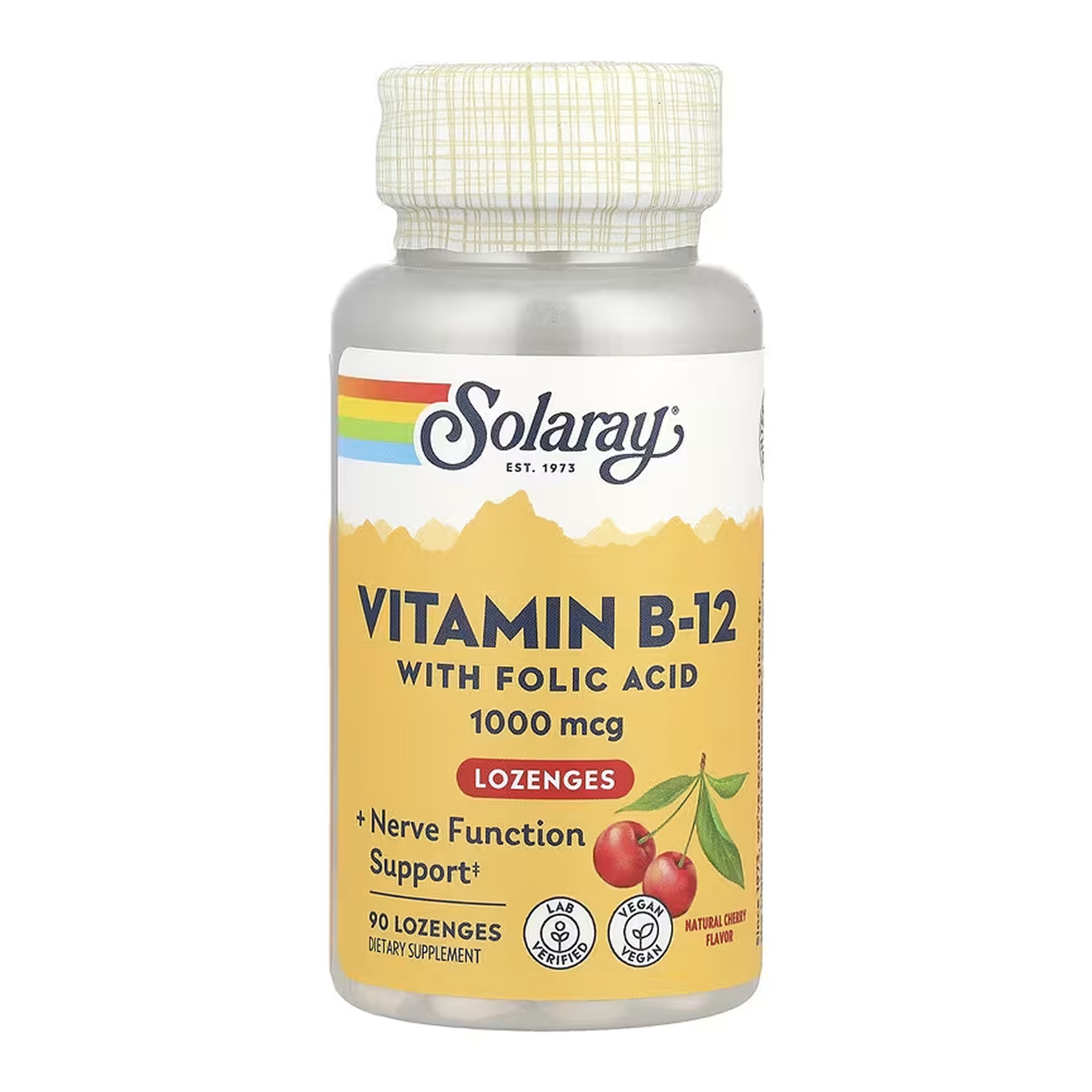 Капсули Solaray Vitamin B-12 1000mcg - 90 lozenges 2023-10-6741