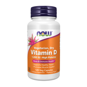 Капсули Now Foods Vitamin D 1000 IU Dry - 120 vcaps 2023-10-4532