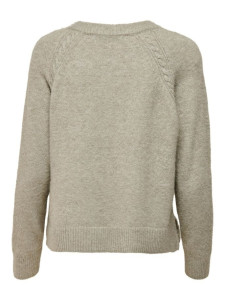 Пуловер ONLGABI LIFE L/S O-NECK PULLOVER CC KNT 15231424-Kalamata-Detail:W. MELANGE ONLY M Сірий 15231424-KALAMATA-DETAIL: