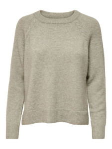 Пуловер ONLGABI LIFE L/S O-NECK PULLOVER CC KNT 15231424-Kalamata-Detail:W. MELANGE ONLY M Сірий 15231424-KALAMATA-DETAIL: