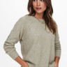 Пуловер ONLGABI LIFE L/S O-NECK PULLOVER CC KNT 15231424-Kalamata-Detail:W. MELANGE ONLY M Сірий 15231424-KALAMATA-DETAIL: