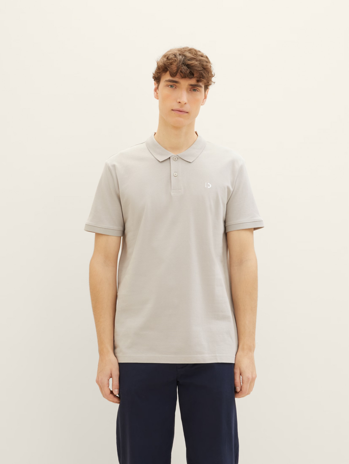 Поло mit Logo Print 1041184-11754 Tom Tailor L Бежевий 1041184-11754