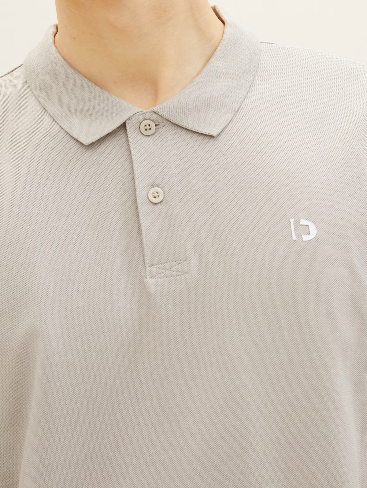 Поло mit Logo Print 1041184-11754 Tom Tailor L Бежевий 1041184-11754