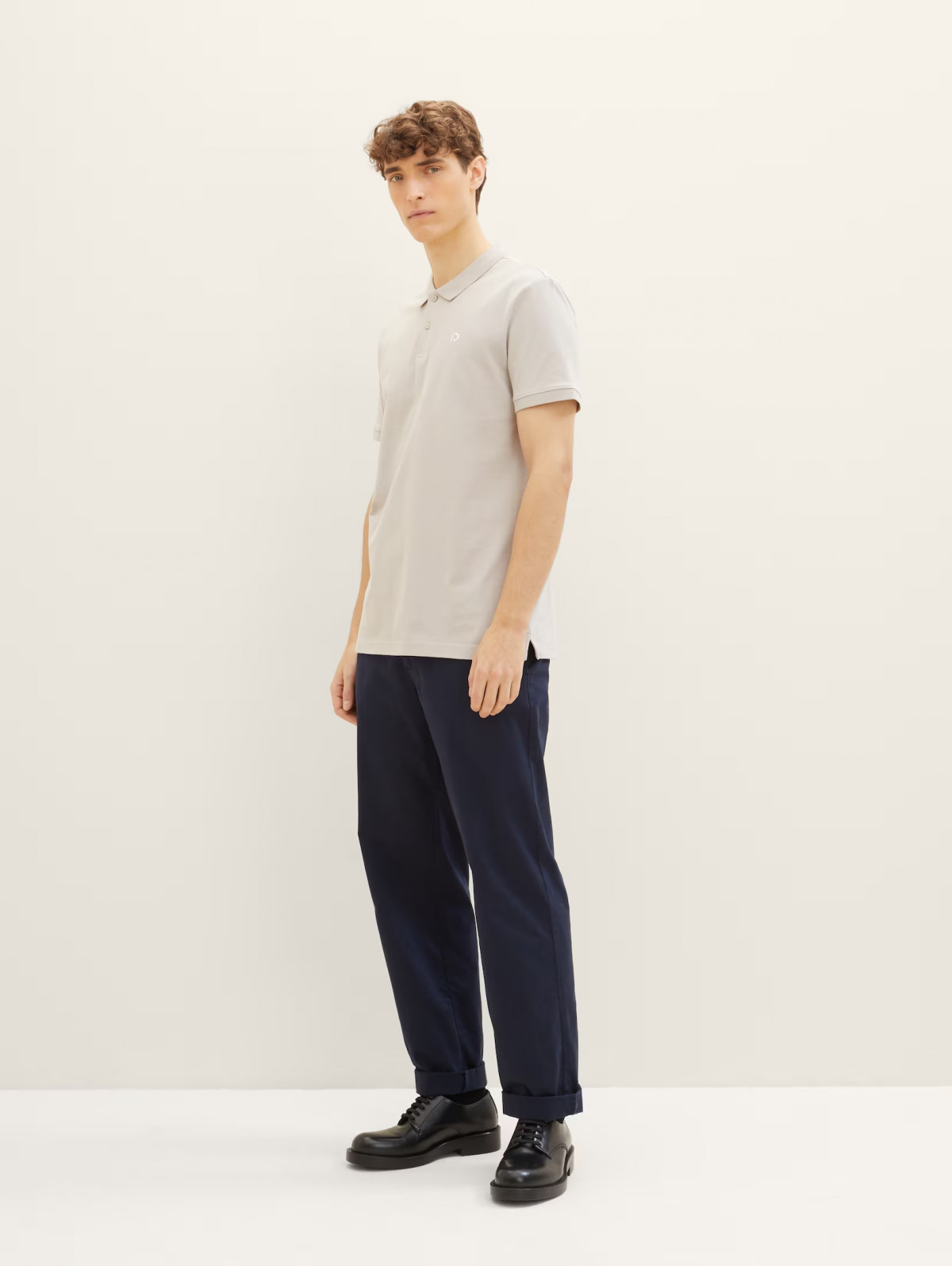 Поло mit Logo Print 1041184-11754 Tom Tailor L Бежевий 1041184-11754