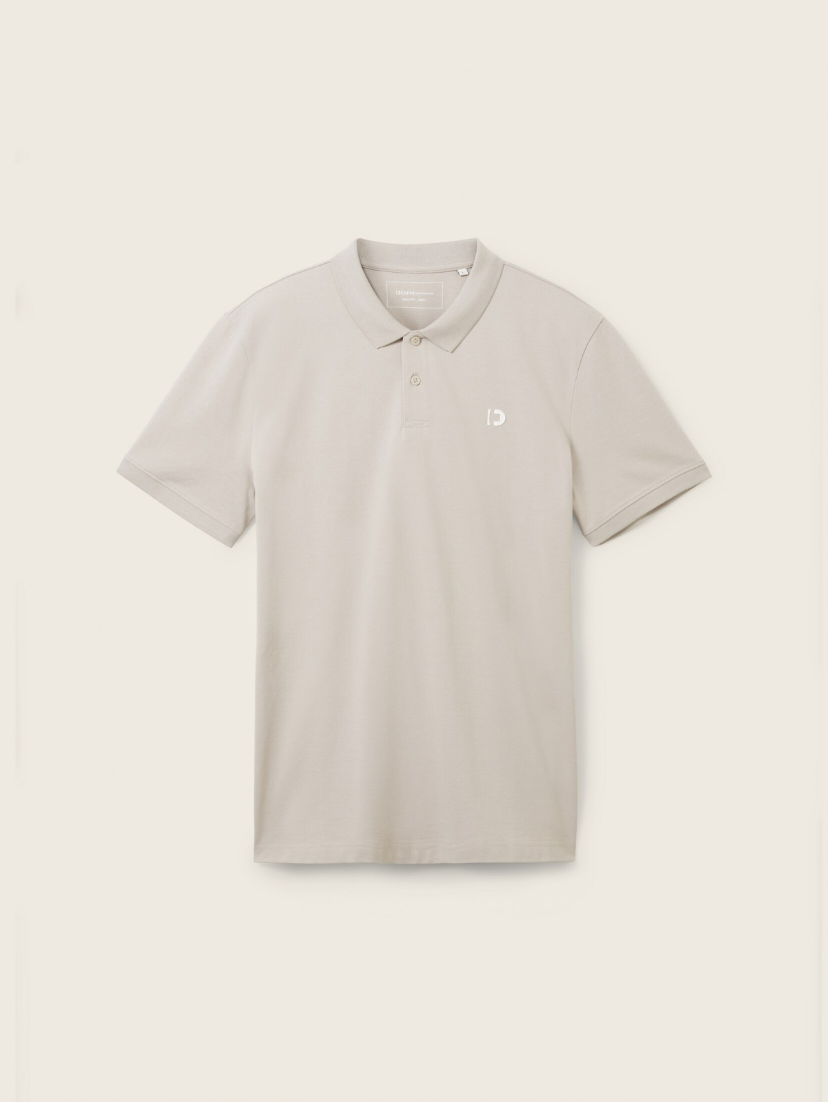 Поло mit Logo Print 1041184-11754 Tom Tailor L Бежевий 1041184-11754