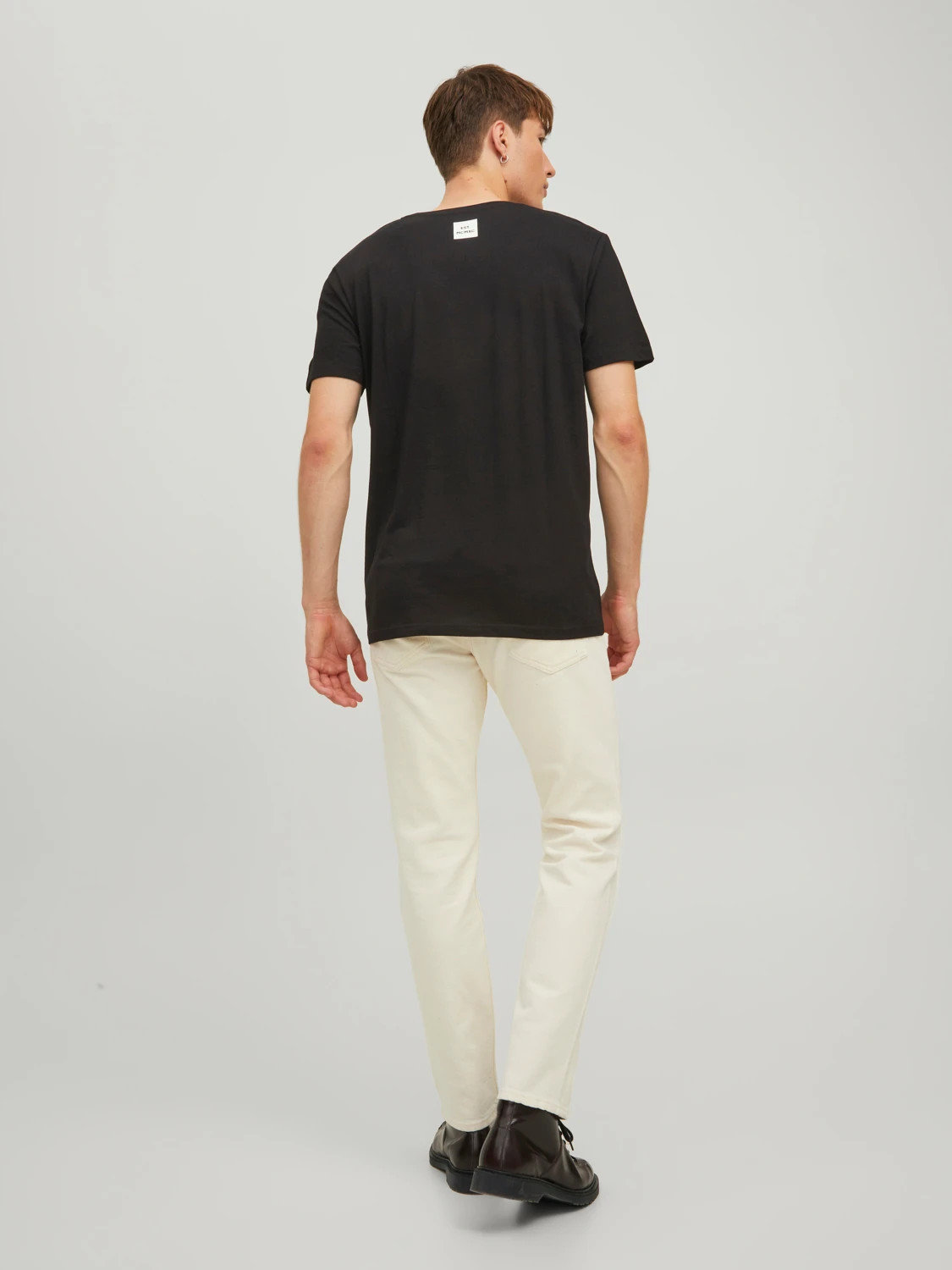 Футболка JJNEO TEE SS CREW NECK 12221946-Black-Print:SMALL Jack&Jones L Чорний 12221946-BLACK-PRINT:SMAL
