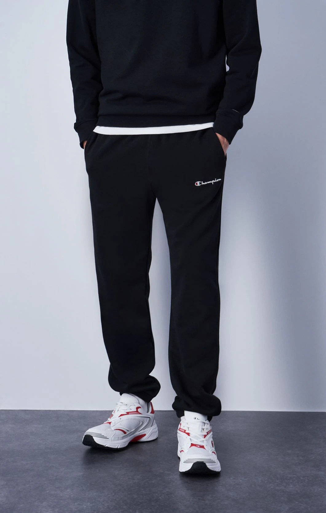 Штани elastic cuff pants 219895-KK001 Champion M Чорний 219895-KK001