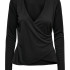 Топ із запахом ONPNORI LS WRAP TOP 15236598-Black Only Play L Чорний 15236598-Black