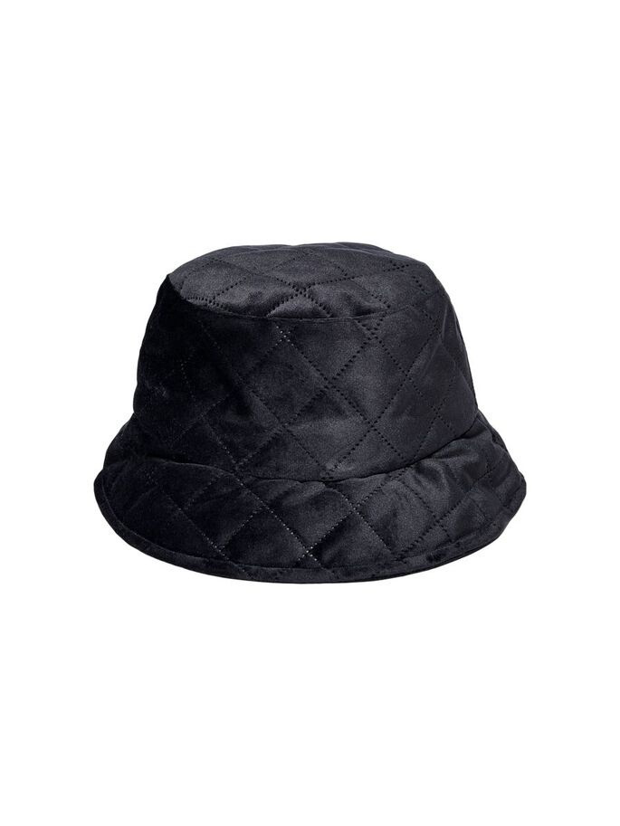 Панама ONLMANDY VELVET QUILT BUCKET HAT 15245399-Black ONLY XS/S Чорний 15245399-BLACK