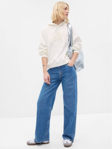 Толстовка HIGH FRONT/LOW BACK PULLOVER LOGO HOODIE 729733-05 GAP L Білий 729733-05