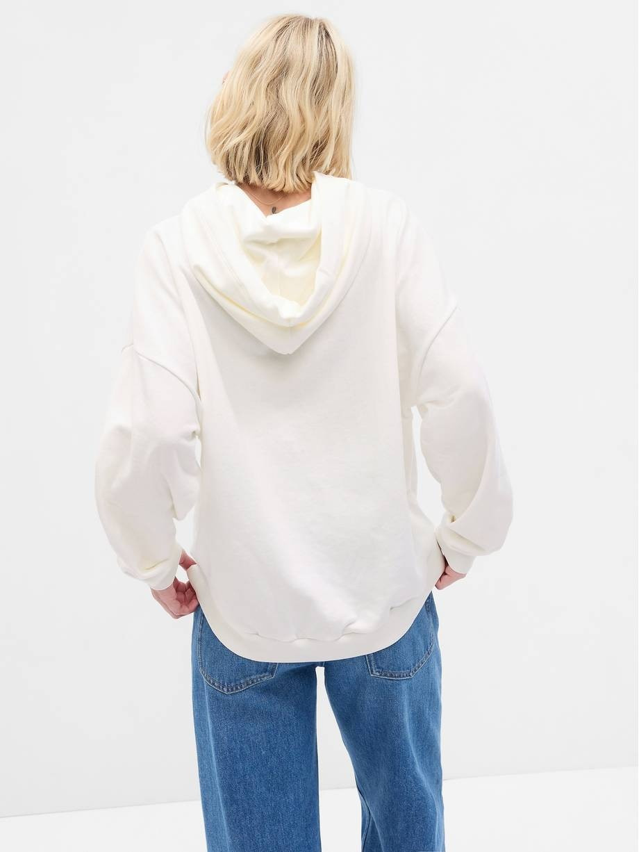 Толстовка HIGH FRONT/LOW BACK PULLOVER LOGO HOODIE 729733-05 GAP L Білий 729733-05